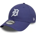 new-era-curved-brim-9forty-league-essential-detroit-tigers-mlb-purple-adjustable-cap