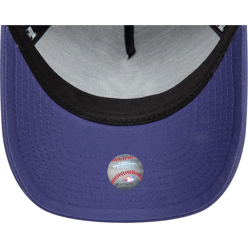 trucker-cap-violett-9forty-a-frame-league-essential-der-new-york-yankees-mlb-von-new-era