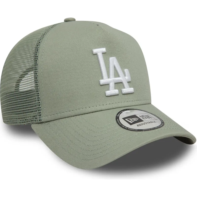los-angeles-dodgers-mlb-new-era-9forty-a-frame-league-essential-hellgrune-trucker-kappe
