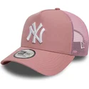 trucker-cap-rosa-9forty-a-frame-league-essential-der-new-york-yankees-mlb-von-new-era