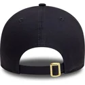 new-era-new-york-yankees-mlb-9forty-metallic-verstellbare-marineblaue-kappe-mit-gebogenem-schirm-und-goldenem-logo