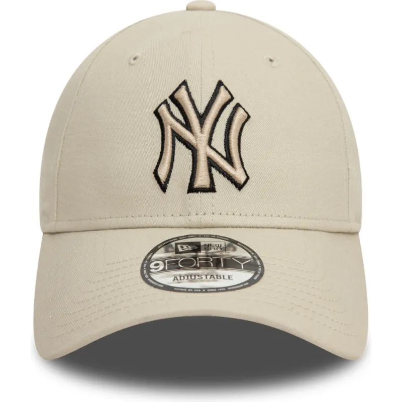 cap-ivelt-bezhov-reguliruema-lenta-negro-9forty-team-outline-new-york-yankees-mlb-new-era