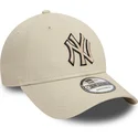 cap-ivelt-bezhov-reguliruema-lenta-negro-9forty-team-outline-new-york-yankees-mlb-new-era