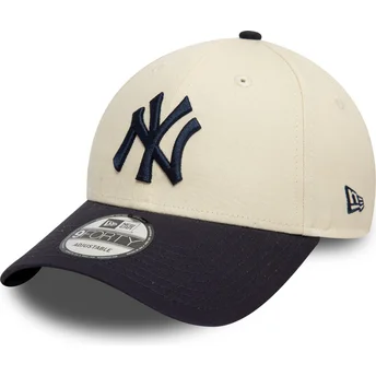 Sapkák ívelt bézs állítható 9FORTY Colour Block New York Yankees MLB New Era