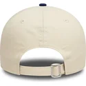 beige-und-blaue-verstellbare-curved-cap-9forty-colour-block-der-los-angeles-dodgers-mlb-von-new-era