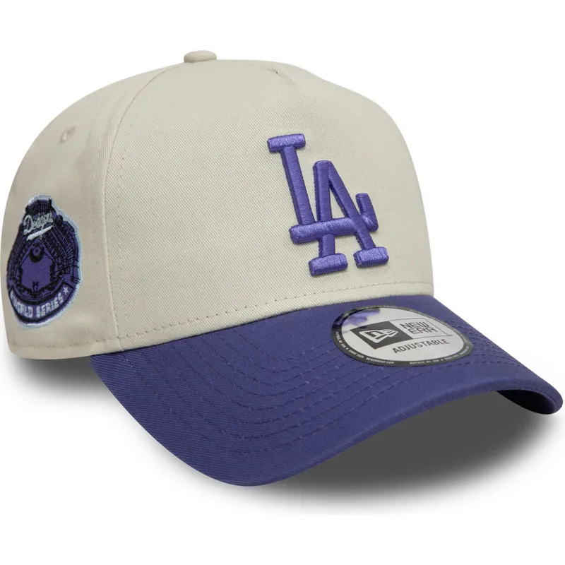sapkak-ivelt-lila-snapback-9forty-a-frame-world-series-patch-los-angeles-dodgers-mlb-new-era