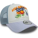 multifarbene-trucker-kappe-9forty-a-frame-fruit-graphic-der-los-angeles-dodgers-mlb-von-new-era
