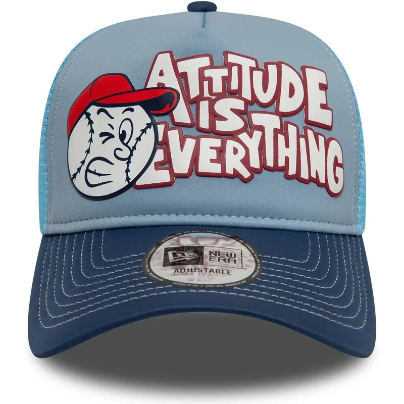 trucker-kappe-blau-9forty-a-frame-graphic-von-attitude-is-everything-von-new-era