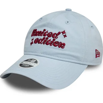Hellblaue verstellbare Curved Cap für Damen 9TWENTY von Limited Edition von New Era