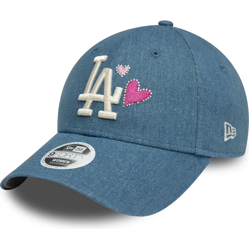 sapkak-ivelt-kek-allithato-9forty-denim-icon-heart-los-angeles-dodgers-mlb-new-era