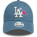 sapkak-ivelt-kek-allithato-9forty-denim-icon-heart-los-angeles-dodgers-mlb-new-era