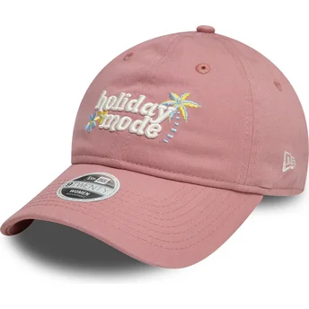 Sapkák ívelt rózsaszín állítható pánt 9TWENTY Holiday Mode New Era