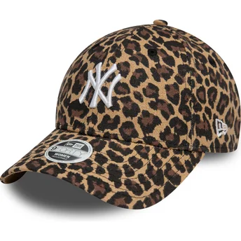 Sapkák ívelt leopárdmintás állítható 9FORTY New York Yankees MLB New Era