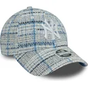 justerbar-bla-bojd-keps-for-kvinnor-9forty-tweed-new-york-yankees-mlb-fran-new-era