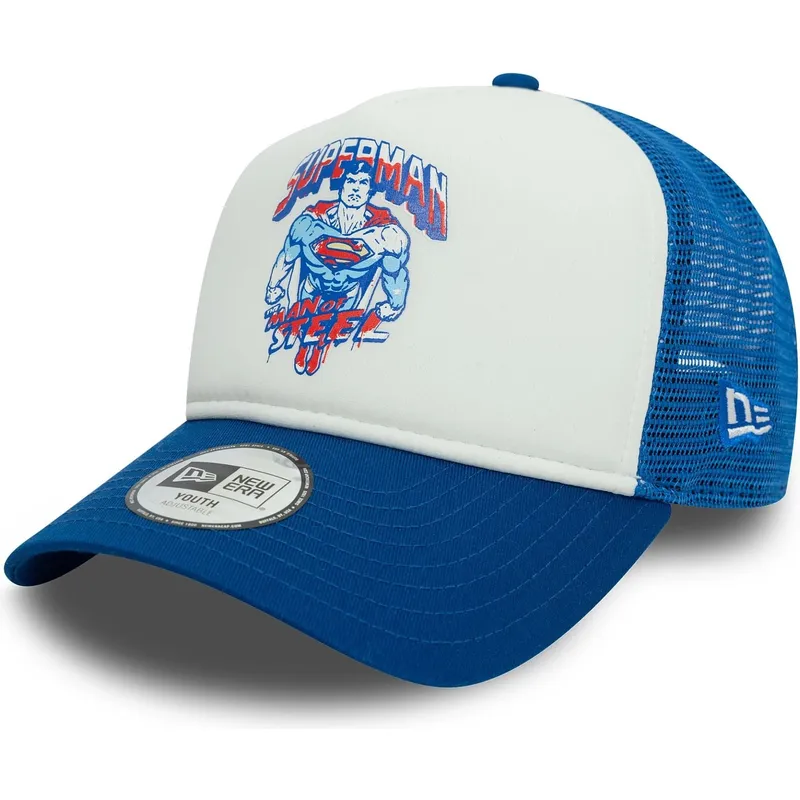 sapkak-ivelt-kek-snapback-gyereknek-9forty-a-frame-superman-dc-comics-new-era sapkak-ivelt-kek-snapback-gyereknek-9forty-a-frame-superman-dc-comics-new-era