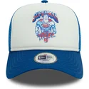 weisse-und-blaue-trucker-kappe-fur-jungen-9forty-a-frame-superman-dc-comics-von-new-era