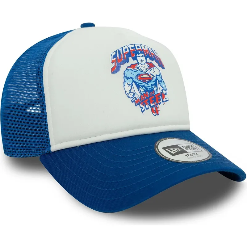 sapkak-ivelt-kek-snapback-gyereknek-9forty-a-frame-superman-dc-comics-new-era sapkak-ivelt-kek-snapback-gyereknek-9forty-a-frame-superman-dc-comics-new-era