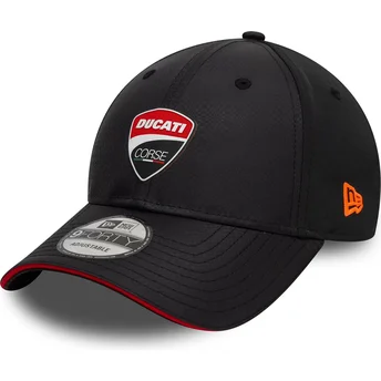Justerbar svart böjd keps 9FORTY Gradient Print av Ducati Motor MotoGP från New Era