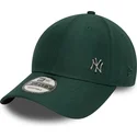 grune-verstellbare-curved-cap-9forty-flawless-der-new-york-yankees-mlb-von-new-era