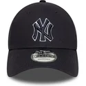 new-era-new-york-yankees-mlb-9forty-outline-justerbar-marinbla-bojd-keps-med-marinbla-logotyp