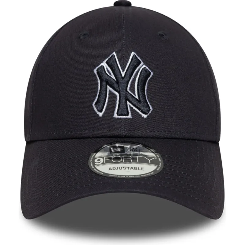 marinbla-bojd-keps-justerbar-med-marinblatt-logo-9forty-outline-fran-new-york-yankees-mlb-av-new-era