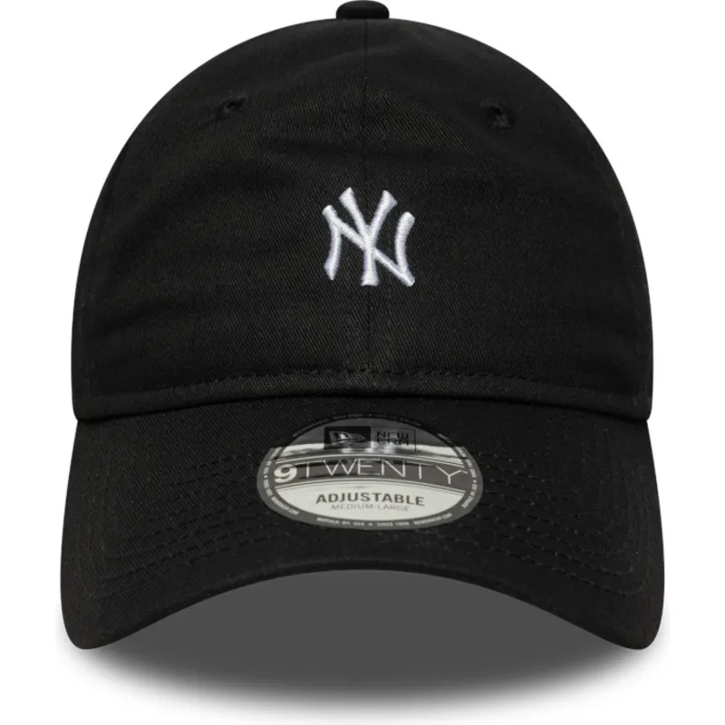 svart-bojd-justerbar-keps-9twenty-mini-logo-fran-new-york-yankees-mlb-av-new-era