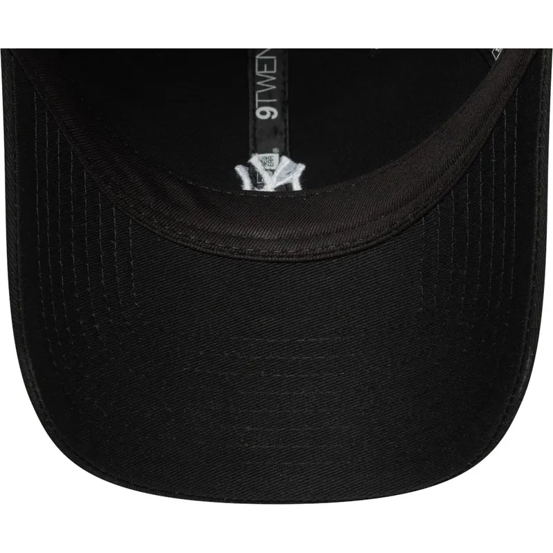 svart-bojd-justerbar-keps-9twenty-mini-logo-fran-new-york-yankees-mlb-av-new-era