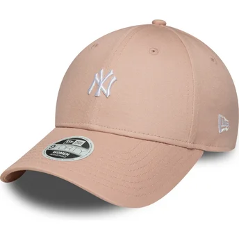 Sapkák ívelt rózsaszín állítható pánt 9FORTY Mini New York Yankees MLB New Era