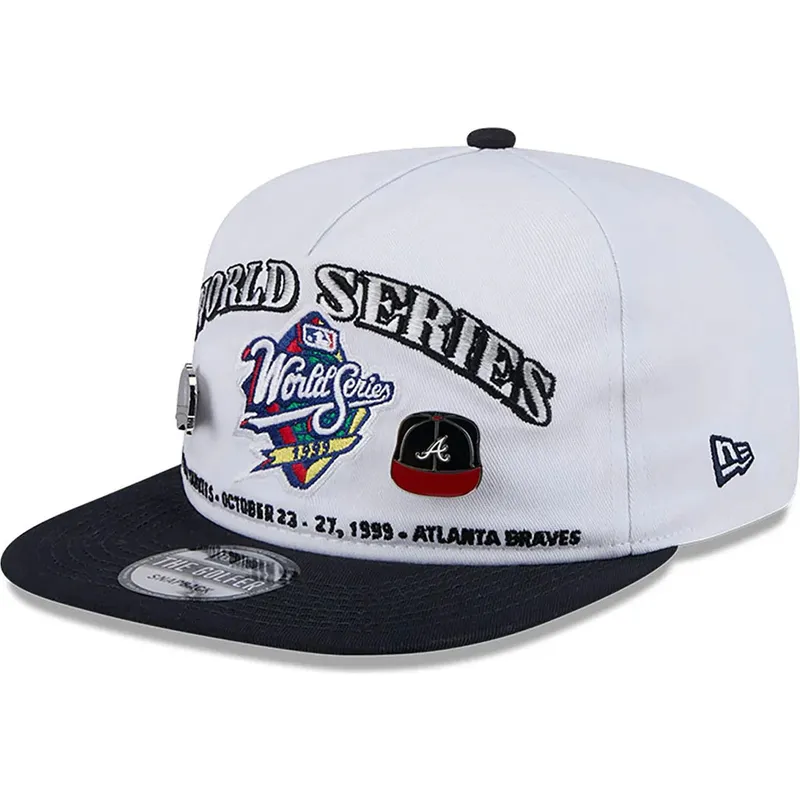 vit-och-svart-platt-snapback-keps-golfer-championship-pin-fran-new-york-yankees-atlanta-braves-mlb-av-new-era