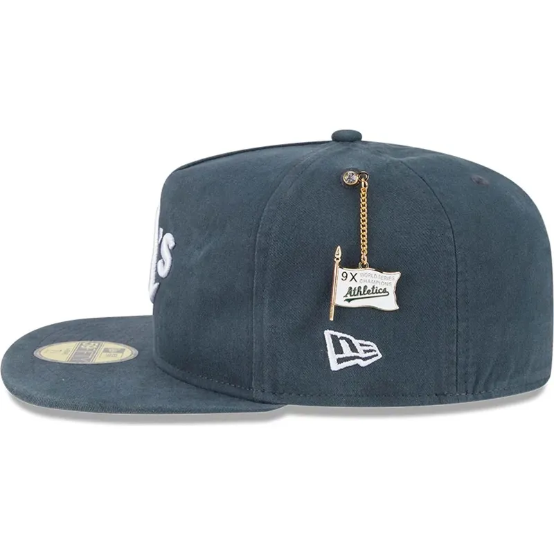 sapkak-lapos-zold-illesztett-59fifty-a-frame-championship-side-flag-oakland-athletics-mlb-new-era