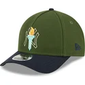 new-york-yankees-mlb-new-era-9forty-m-crown-city-feature-gront-och-marinblatt-snapback-keps