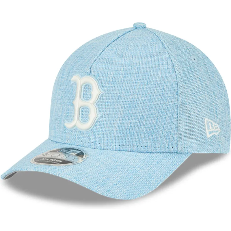 sapkak-ivelt-kek-snapback-9forty-m-crown-a-frame-cotton-weave-boston-red-sox-mlb-new-era