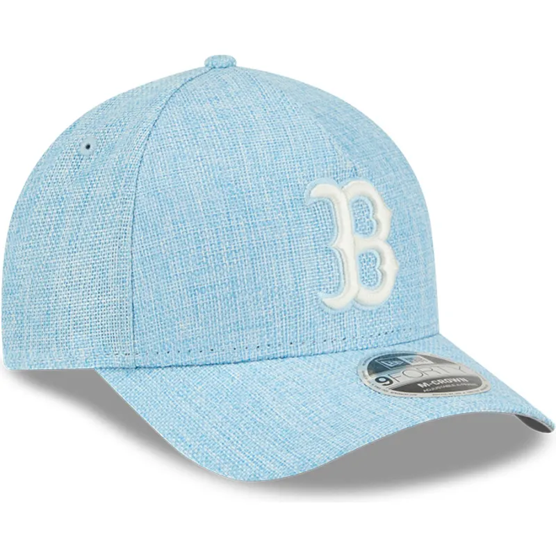 sapkak-ivelt-kek-snapback-9forty-m-crown-a-frame-cotton-weave-boston-red-sox-mlb-new-era