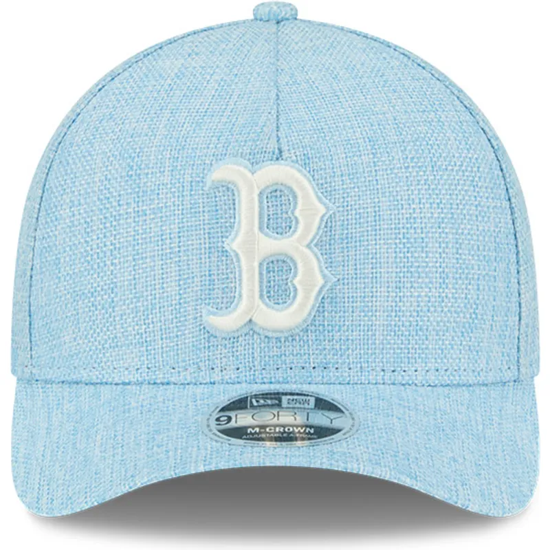 sapkak-ivelt-kek-snapback-9forty-m-crown-a-frame-cotton-weave-boston-red-sox-mlb-new-era
