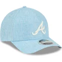 new-era-curved-brim-9forty-m-crown-a-frame-cotton-weave-atlanta-braves-mlb-light-blue-snapback-cap