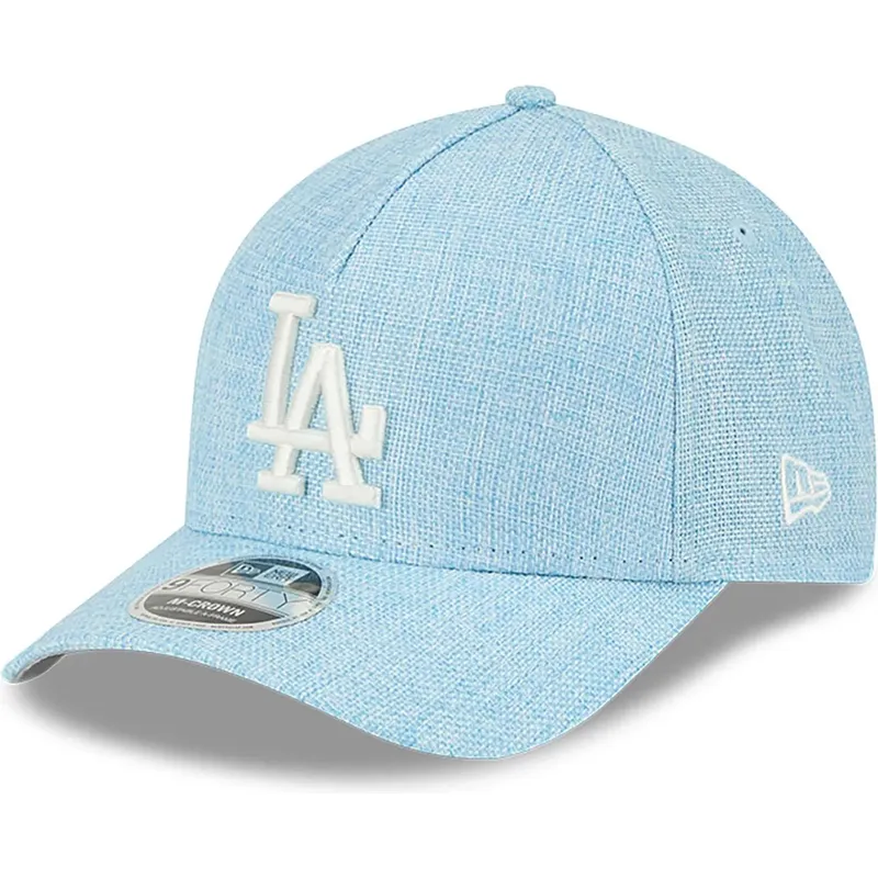 sapkak-ivelt-kek-snapback-9forty-m-crown-a-frame-cotton-weave-los-angeles-dodgers-mlb-new-era