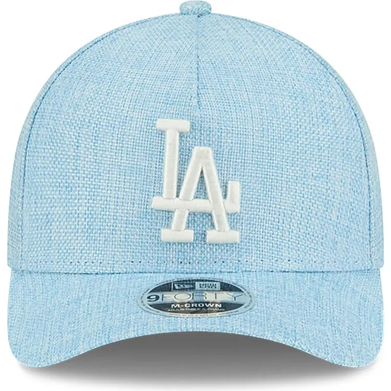 sapkak-ivelt-kek-snapback-9forty-m-crown-a-frame-cotton-weave-los-angeles-dodgers-mlb-new-era