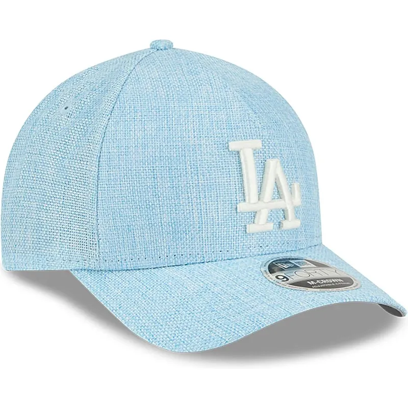 sapkak-ivelt-kek-snapback-9forty-m-crown-a-frame-cotton-weave-los-angeles-dodgers-mlb-new-era