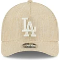 sapkak-ivelt-bezs-snapback-9forty-m-crown-a-frame-cotton-weave-los-angeles-dodgers-mlb-new-era