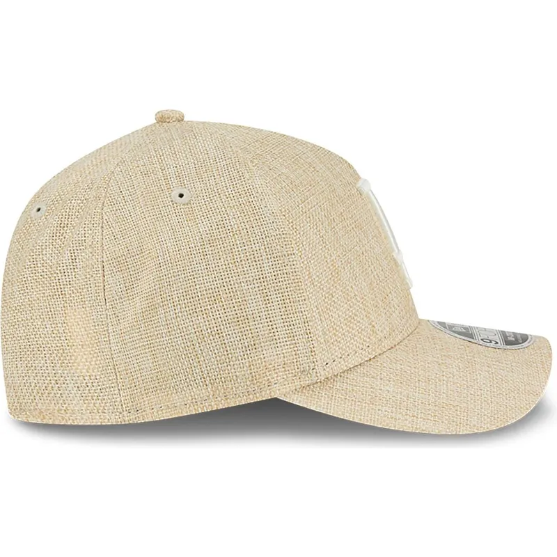 sapkak-ivelt-bezs-snapback-9forty-m-crown-a-frame-cotton-weave-los-angeles-dodgers-mlb-new-era