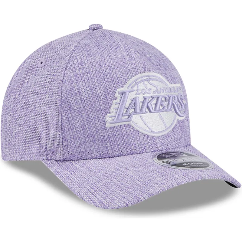 sapkak-ivelt-lila-snapback-9forty-m-crown-a-frame-cotton-weave-los-angeles-lakers-nba-new-era