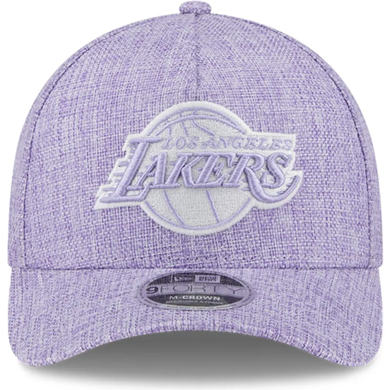 sapkak-ivelt-lila-snapback-9forty-m-crown-a-frame-cotton-weave-los-angeles-lakers-nba-new-era