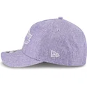 new-era-curved-brim-9forty-m-crown-a-frame-cotton-weave-los-angeles-lakers-nba-purple-snapback-cap