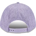 violette-gebogene-snapback-kappe-9forty-m-crown-a-frame-cotton-weave-der-new-york-yankees-mlb-von-new-era