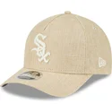 beige-bojd-snapback-keps-9forty-m-crown-a-frame-cotton-weave-chicago-white-sox-mlb-fran-new-era