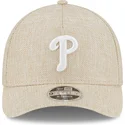 beige-bojd-keps-snapback-9forty-m-crown-a-frame-cotton-weave-fran-philadelphia-phillies-mlb-av-new-era