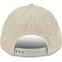 beige-gebogene-snapback-kappe-9forty-m-crown-a-frame-cotton-weave-der-philadelphia-phillies-mlb-von-new-era
