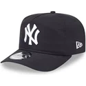 new-era-new-york-yankees-mlb-golfer-everyday-nylon-verstellbare-schwarze-kappe-mit-gebogenem-schirm