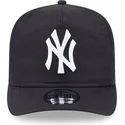 schwarze-verstellbare-gebogene-kappe-golfer-everyday-nylon-von-new-york-yankees-mlb-von-new-era