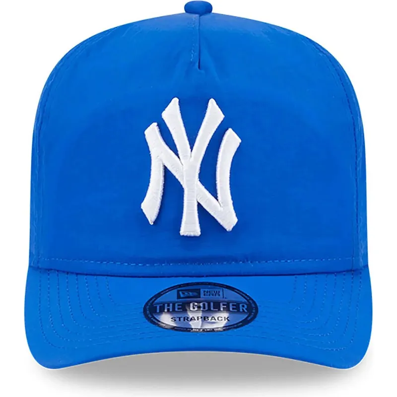 blaue-verstellbare-gebogene-kappe-golfer-everyday-nylon-von-new-york-yankees-mlb-von-new-era